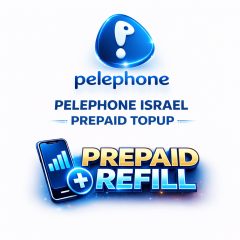 TopUp Pelephone Israel Prepaid SIM Card > Refill SIM Online